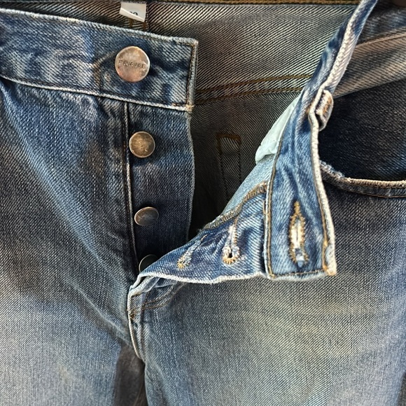 Frame Denim Le Pegged Jean Distressed Cotton Straight Leg - Picture 6 of 11